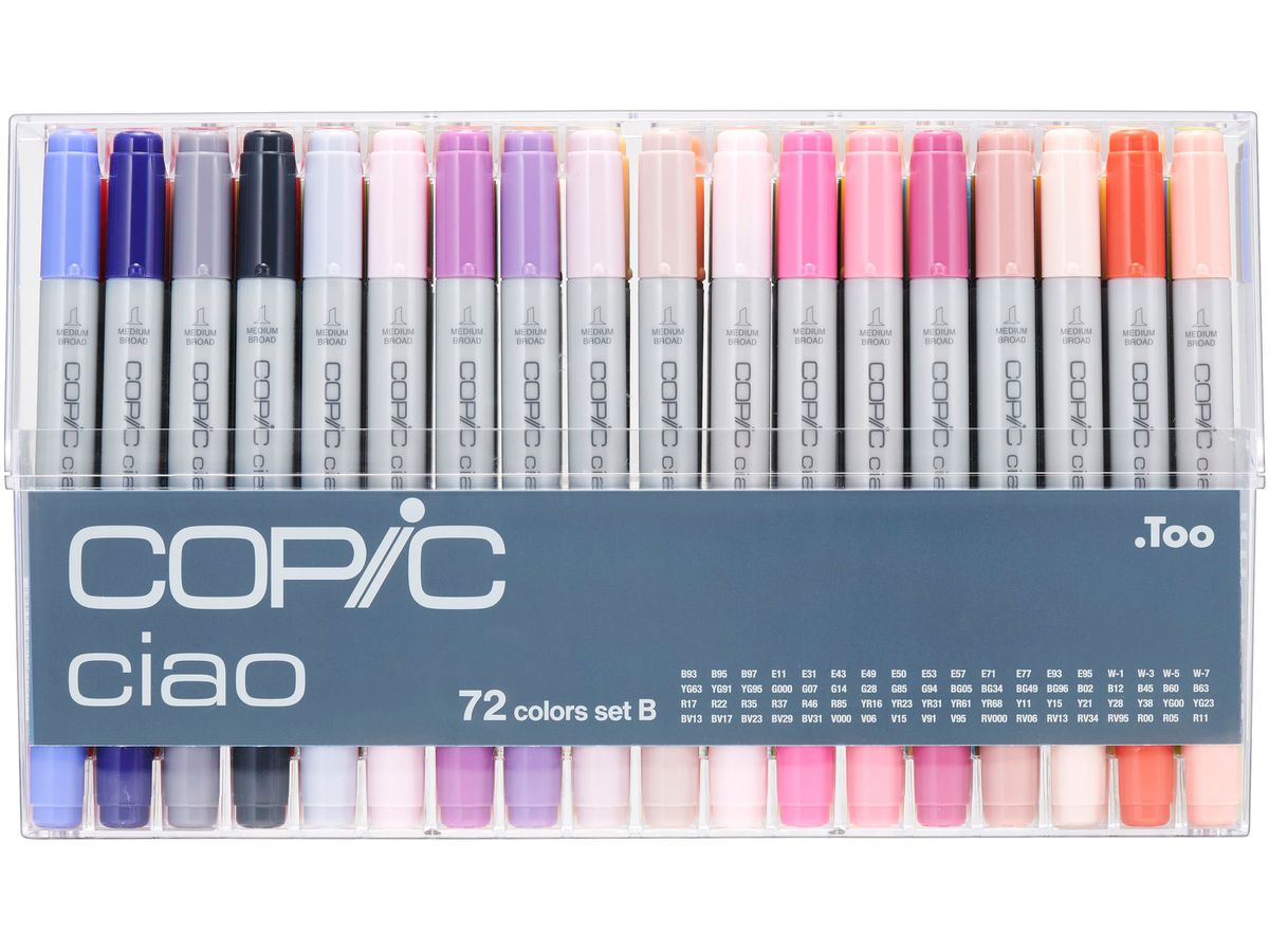 COPIC Marker ciao, 72er Set B (EAN: 4511338063309)