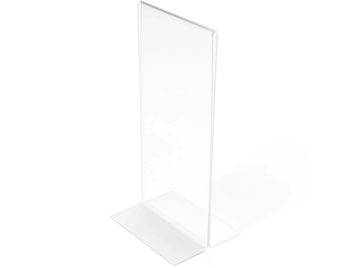 deflecto Tischaufsteller, 1/3 DIN A4 hoch, gerade, glasklar (EAN: 0079916451015)