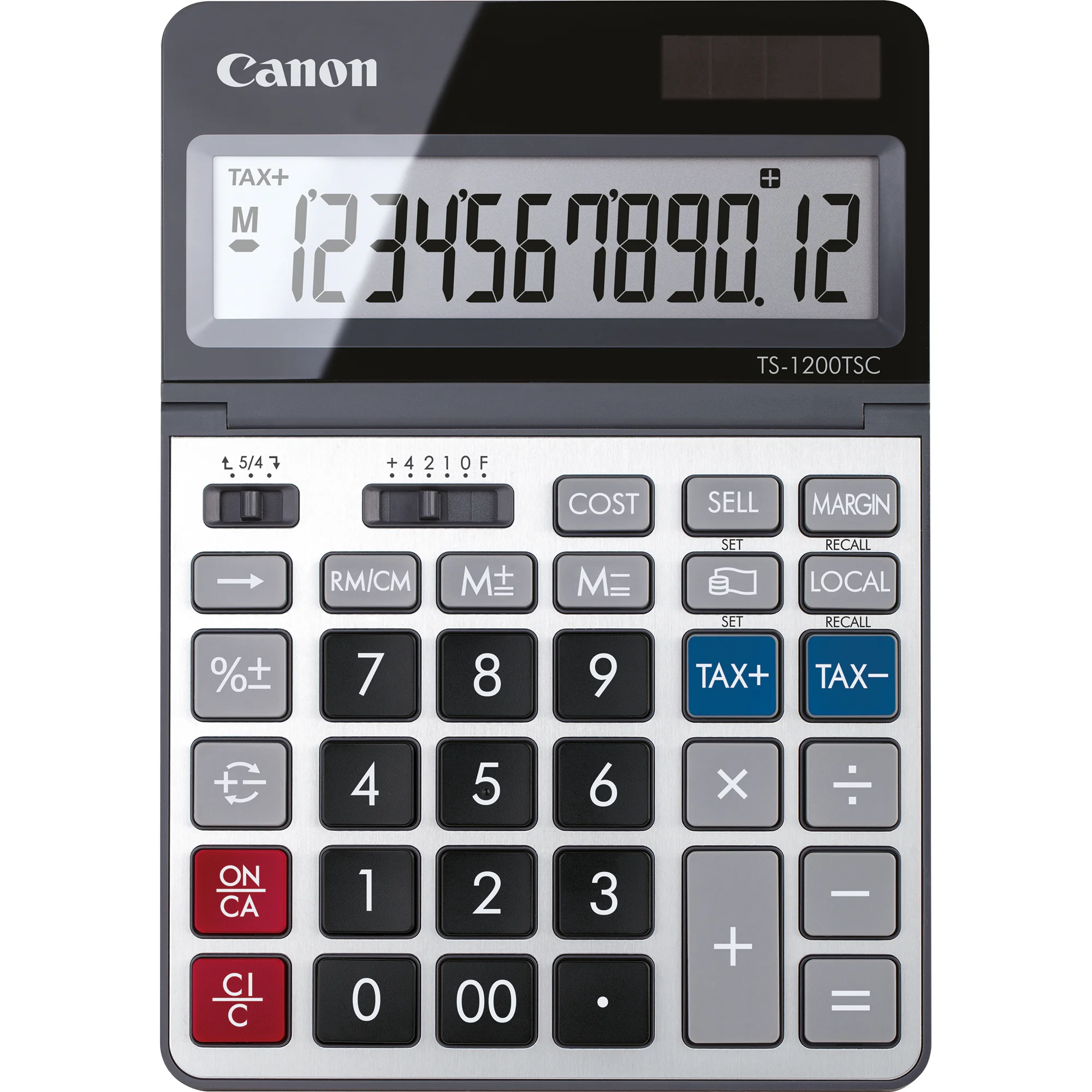 Canon Tischrechner TS-1200TSC, Solar-/Batteriebetrieb (EAN: 4549292104639)