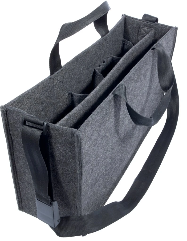 sigel Business-Filztasche Desk Sharing Bag Classic L, grau, dunkelgrau (EAN: 4004360793660)