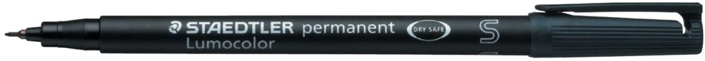 STAEDTLER Lumocolor Permanent-Marker 313S, schwarz (EAN: 4007817308820)