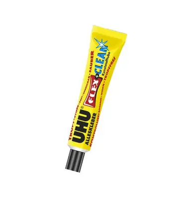 UHU Alleskleber FLEX + CLEAN, Kunststofftube, 20 g (EAN: 0000040267692)