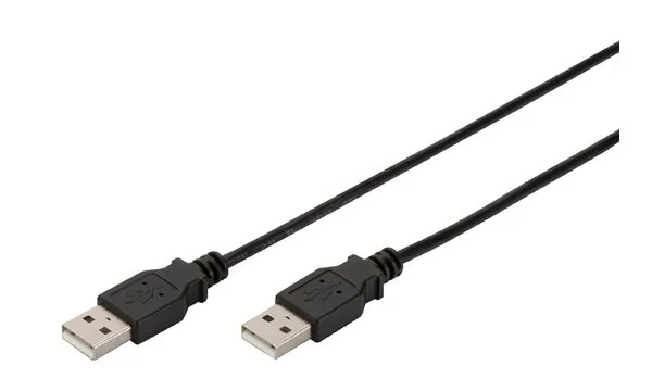 DIGITUS USB 2.0 Kabel PREMIUM, USB-A - USB-A Stecker, 1,8 m, schwarz (EAN: 4016032282594)