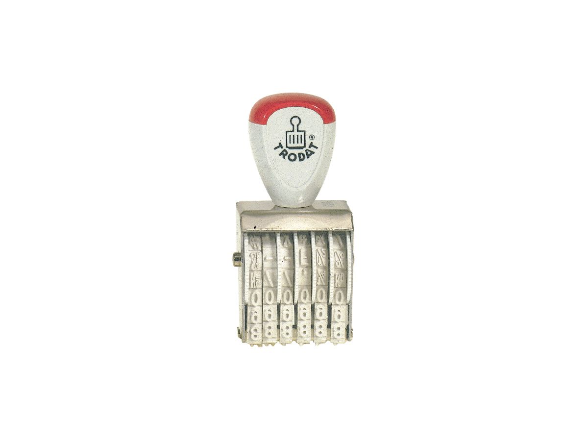 trodat Ziffernstempel, 6-stellig, Abdruckmaße: 5 x 27 mm (EAN: 0092399548867)