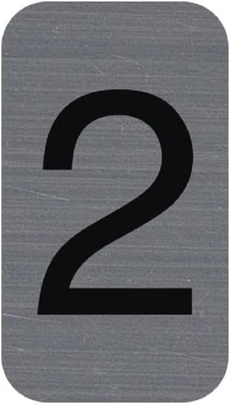 EXACOMPTA Selbstklebeschild Zahl "2", 25 x 44 mm (EAN: 3130630671824)