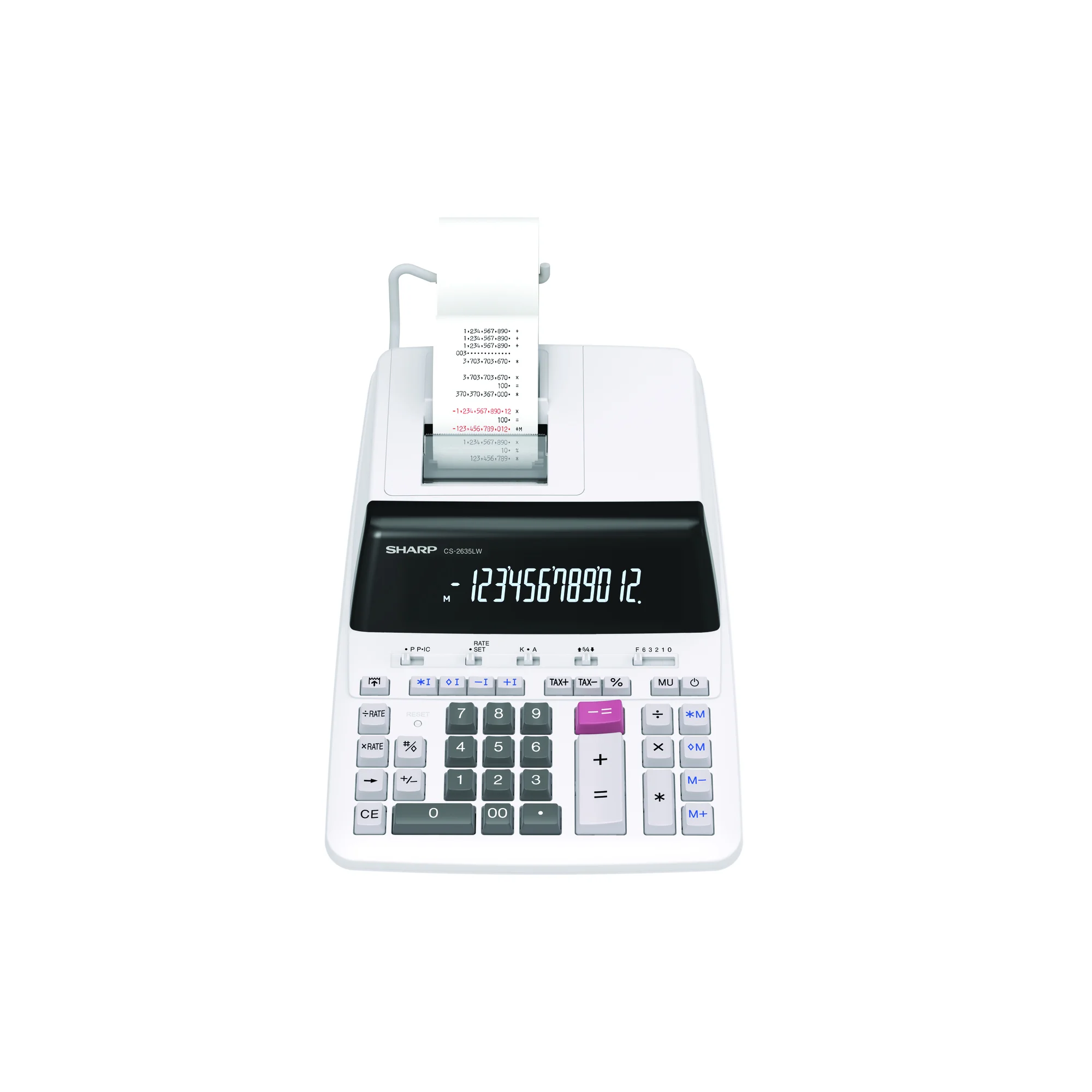 SHARP druckender Tischrechner CS-2635 LW (EAN: 4550556171946)