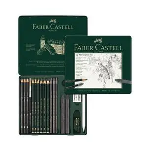 FABER-CASTELL PITT GRAPHITE Set medium, 19-teiliges Etui (EAN: 4005401129738)