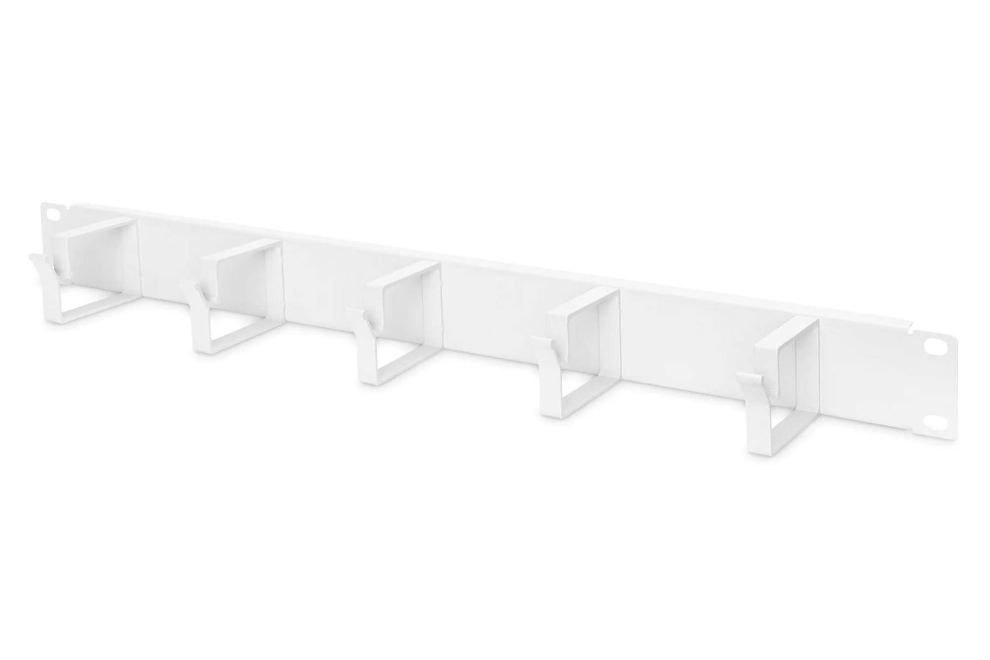 DIGITUS 19" Rangierpanel, 1 HE, 5 Kabelführungsbügel, lichtgrau (RAL 7035) (EAN: 4016032266440)