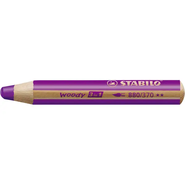 STABILO Multitalentstift woody 3 in 1, rund, erika (EAN: 4006381115483)