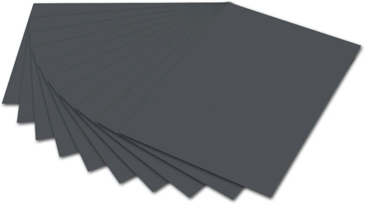 folia Fotokarton, (B)500 x (H)700 mm, 300 g/qm, anthrazit (EAN: 4001868061888)