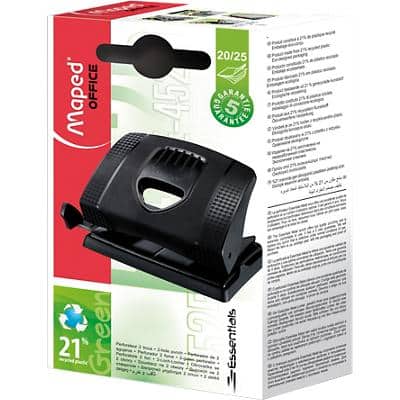 Maped Locher Essentials Green 20/25, schwarz (EAN: 3154144525114)