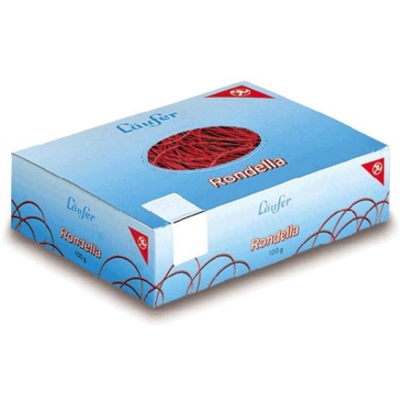 Läufer Gummiringe RONDELLA im Karton, rot, 25 mm, 100 g (EAN: 4006677502478)