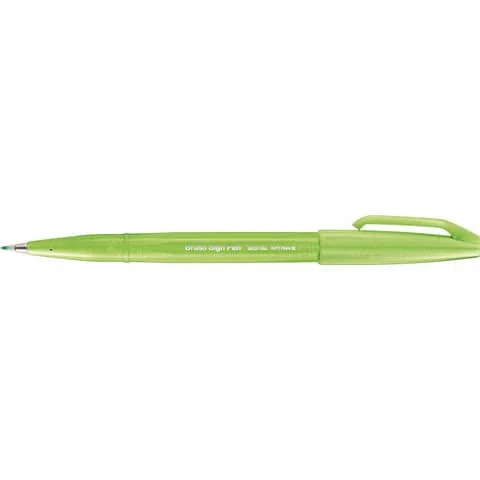PentelArts Faserschreiber Brush Sign Pen SES 15, hellgrün (EAN: 4902506365040)