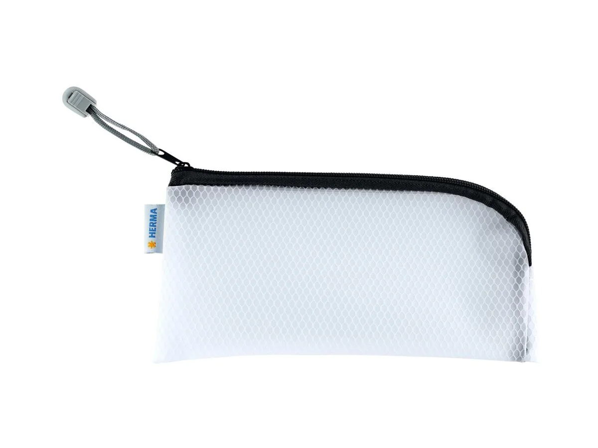 HERMA Reißverschlusstasche "Mesh Bags", 230 x 110mm, schwarz (EAN: 4008705200202)