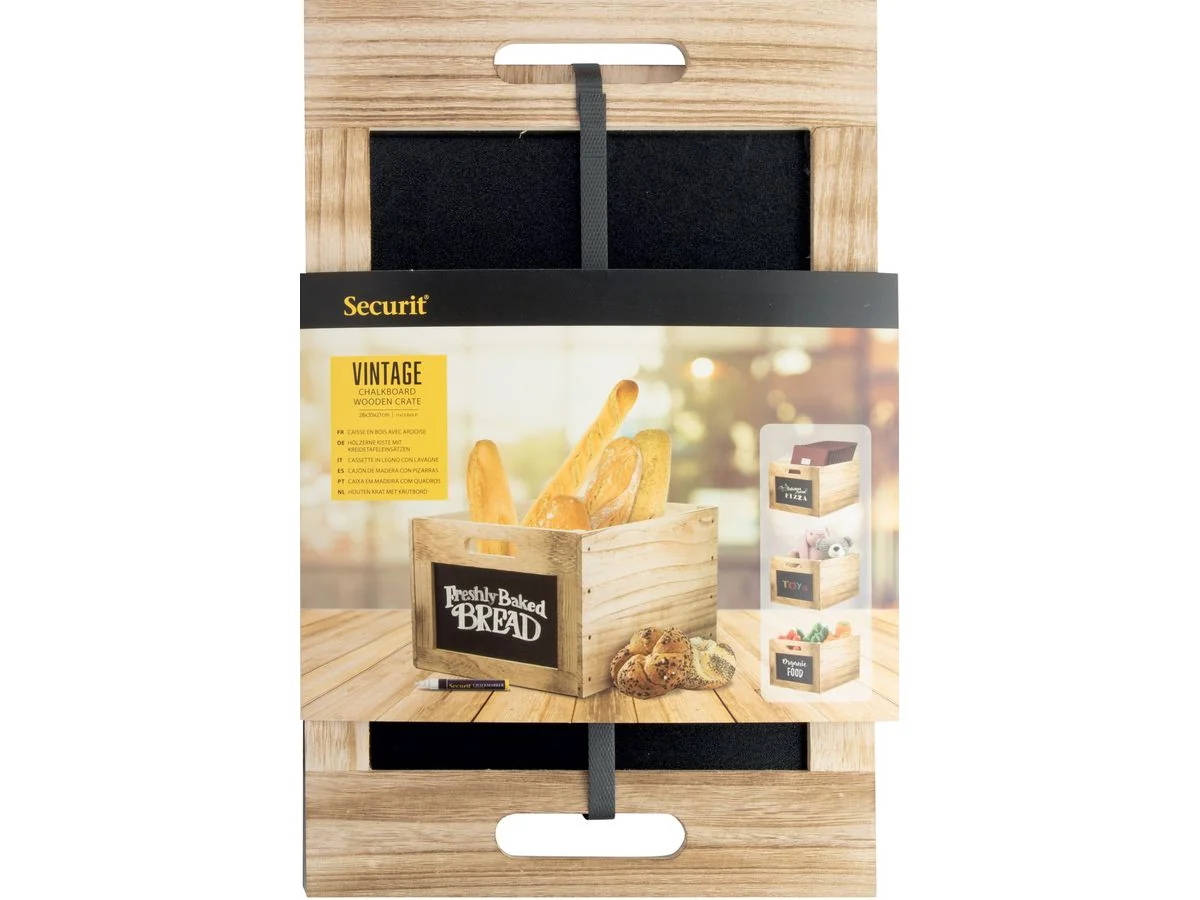 Securit Holzbox TABLECADDY, mit 2 Kreidetafelflächen (EAN: 8719075285527)