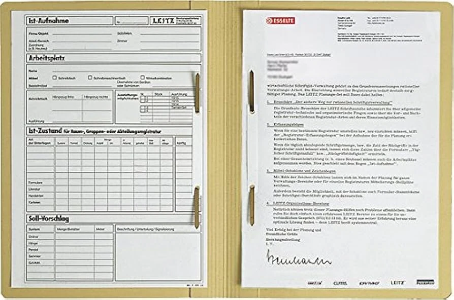 LEITZ Zweifalzhefter, DIN A4, Manilakarton, chamois (EAN: 4002432306251)