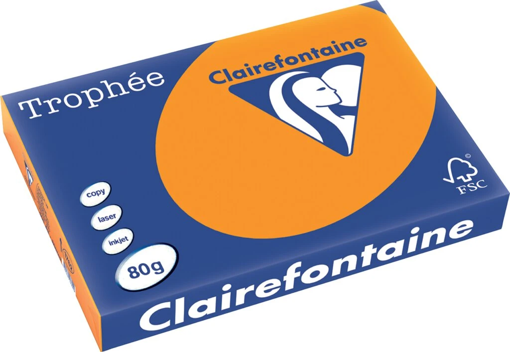 Clairefontaine Multifunktionspapier Trophée, A3, orange (EAN: 3329680176209)