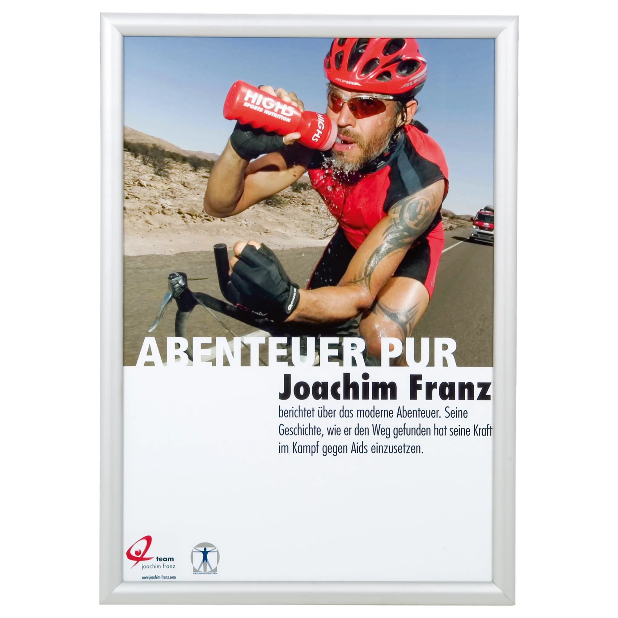 FRANKEN Plakatrahmen "Outdoor", DIN A2, 25 mm Rahmenprofil, silbereloxiert (EAN: 4016946192446)