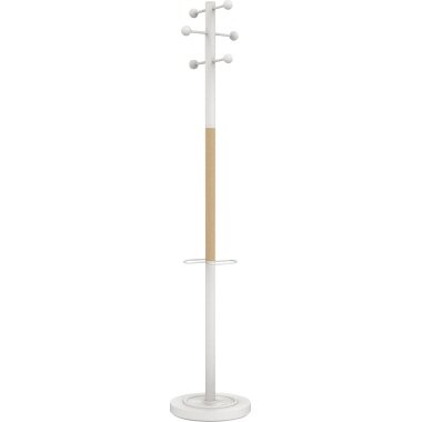 UNiLUX Garderobenständer "ACCESS", Höhe 1.750 mm, Buche/weiß (EAN: 3595560025411)