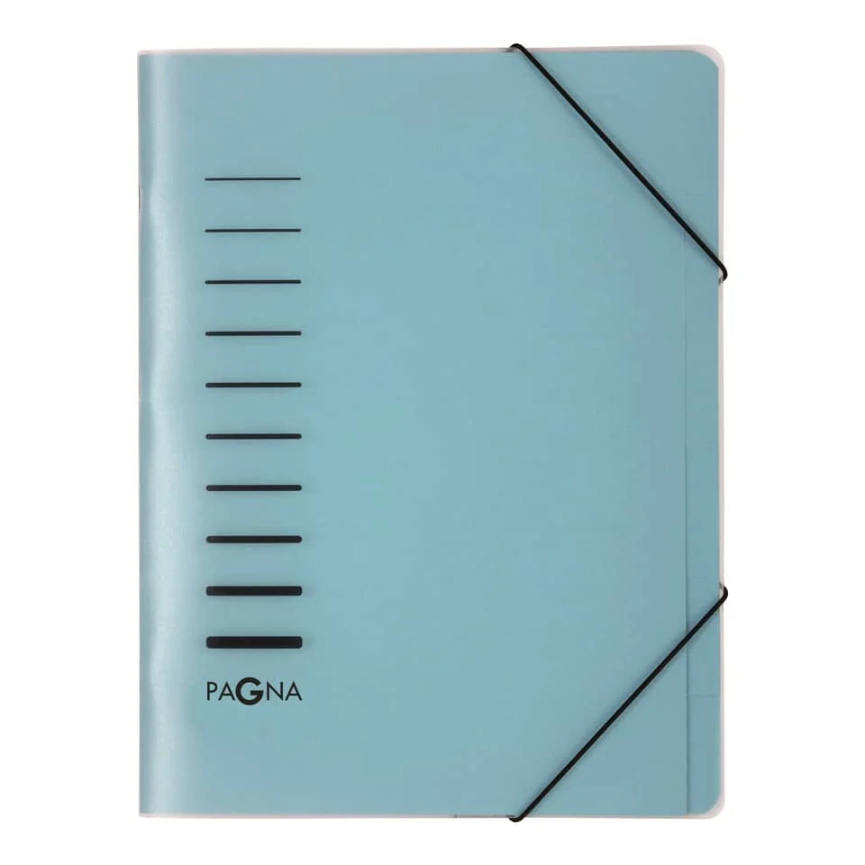 PAGNA Ordnungsmappe, DIN A4, aus PP, 6 Fächer, blau (EAN: 4013951008403)