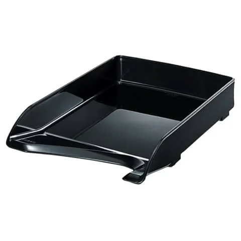 LEITZ Briefablage Elegant, DIN A4, Polystyrol, schwarz, schwarz hochglänzend (EAN: 4002432310913)
