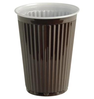 STARPAK Kunststoff-Thermobecher, 0,18 l, braun/weiß, 100er (EAN: 4002911579251)