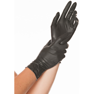 HYGOSTAR Latex-Handschuh "DIABLO", L, schwarz, puderfrei (EAN: 4015544267181)