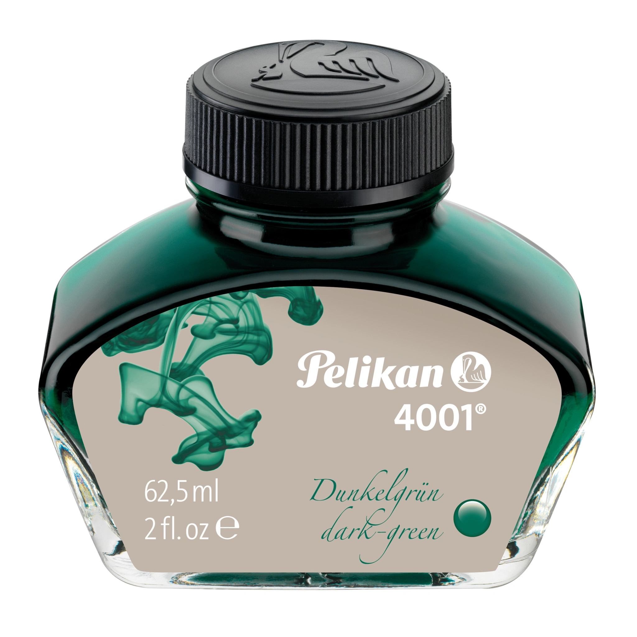Pelikan Tinte 4001 im Glas, dunkelgrün, Inhalt: 62,5 ml (EAN: 4012700300065)