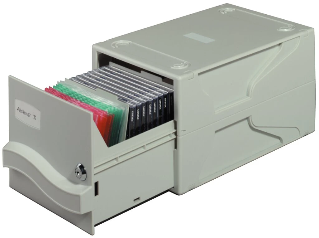 DURABLE Archivsystem MULTIMEDIA BOX I, für 27 CD's / DVD's, hellgrau (EAN: 4005546571034)