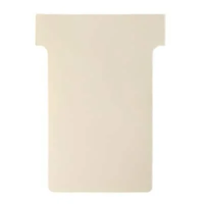 nobo T-Karten, Größe 2 / 60 mm, 170 g/qm, beige (EAN: 3147330002988)