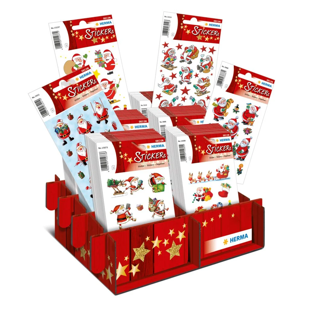 HERMA Weihnachts-Sticker DECOR "Nikolaus & Co.", Display (EAN: 4008705152365)