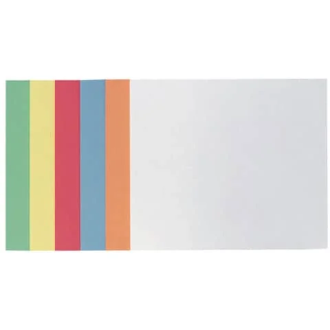 FRANKEN Moderationskarte, selbstklebend, 149 x 200 mm, weiß, hellblau, rot, gelb, orange, grün (EAN: 4016946192019)
