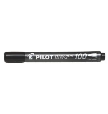 PILOT Permanent-Marker 100, Rundspitze, schwarz (EAN: 4902505511097)