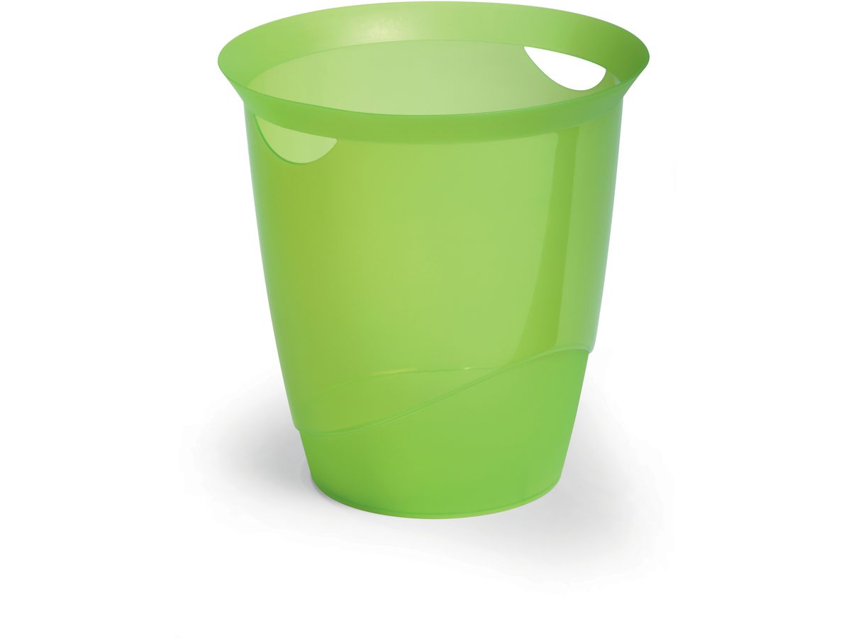 DURABLE Papierkorb TREND, 16 Liter, lindgrün transluzent (EAN: 4005546106243)