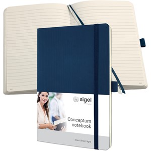 sigel Notizbuch Conceptum, DIN A5, liniert, blau (EAN: 4004360836343)