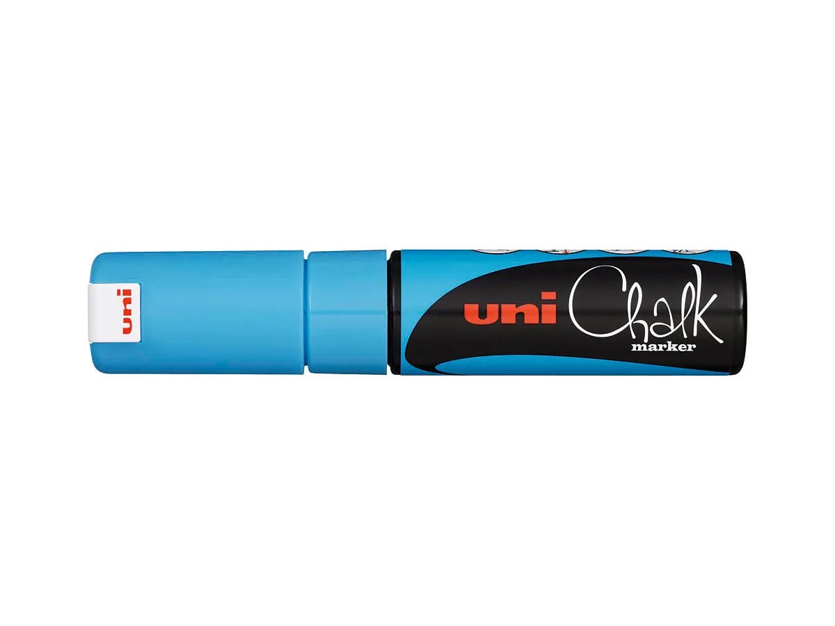 uni-ball Kreidemarker Chalk marker PWE8K, hellblau (EAN: 4902778140154)