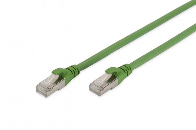 DIGITUS Patchkabel PUR, Kat. 6A, S/FTP, 2,0 m, grün (EAN: 4016032434702)