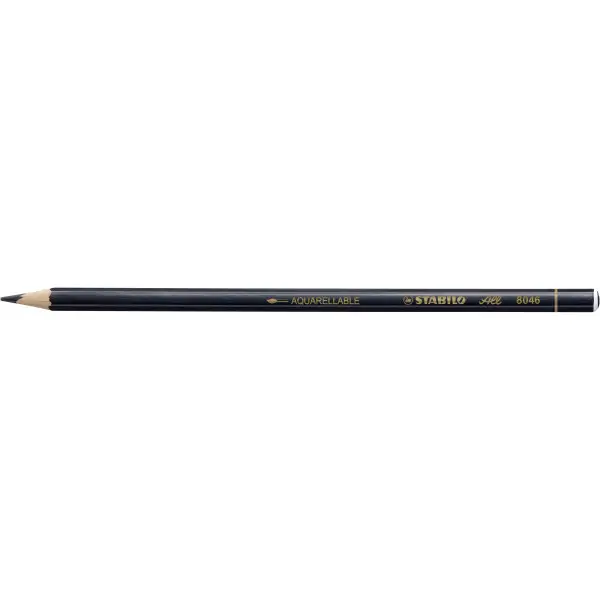 STABILO Buntstift/Graphitstift All, sechseckig, schwarz (EAN: 4006381327565)
