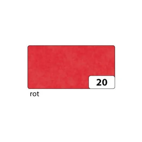 folia Transparentpapier, 700 x 1.000 mm, 42 g/qm, rot (EAN: 4001868825190)
