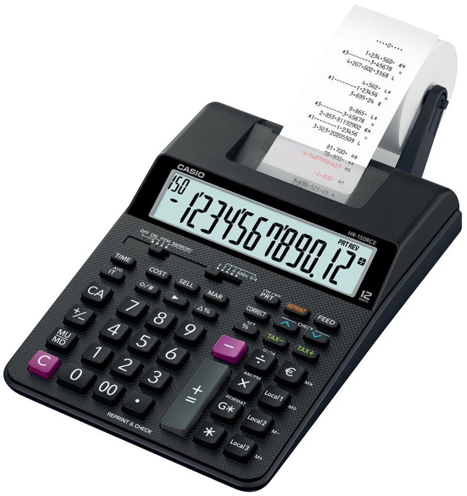 CASIO druckender Tischrechner HR-150 RCE (EAN: 4971850099673)