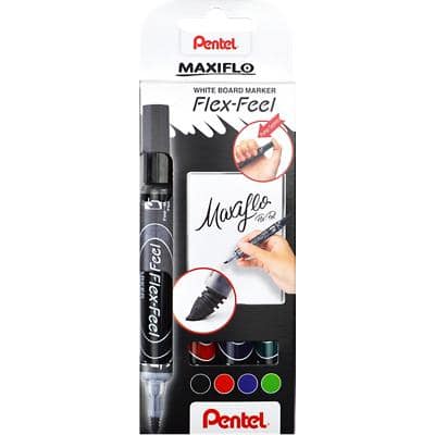 Pentel Whiteboardmarker Maxiflo Flex-Feel, 4er Set MWL5SBF-4 (EAN: 4016284341902)