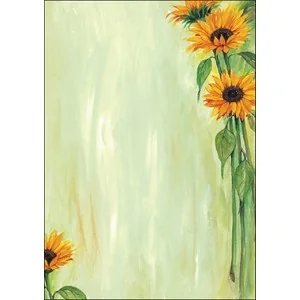 sigel Design-Papier, DIN A4, 90 g/qm, Motiv "Sunflower" (EAN: 4004360966606)