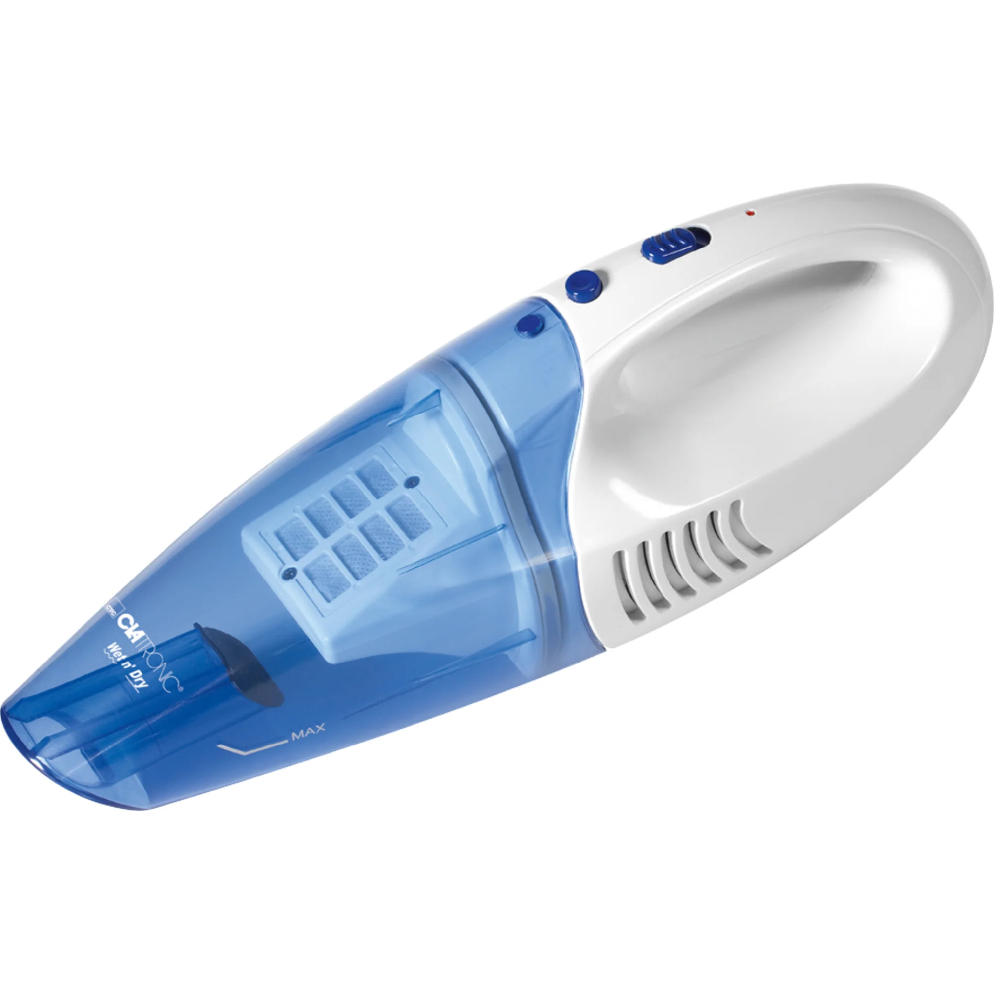 CLATRONIC Akku Hand-Staubsauger AKS 828, weiss/blau (EAN: 4006160810523)