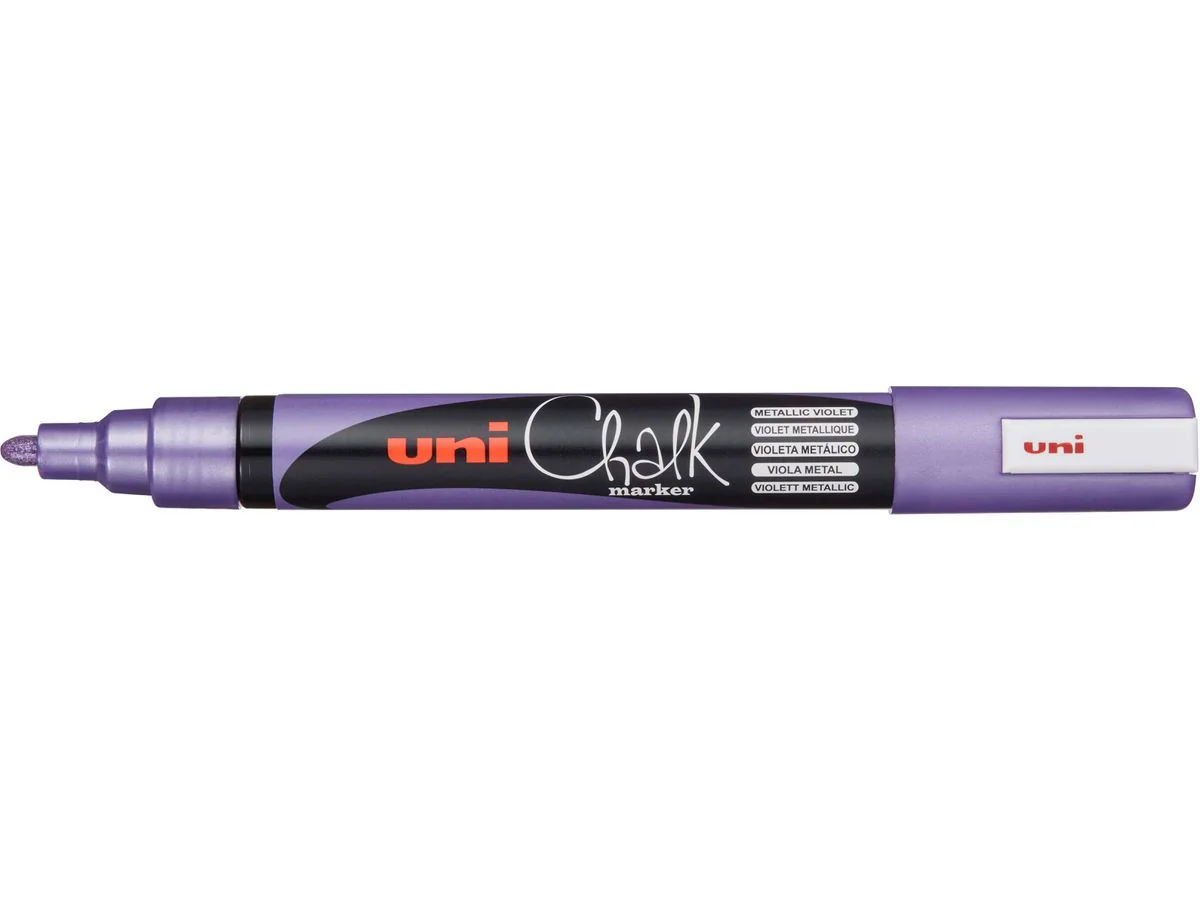 uni-ball Kreidemarker Chalk marker PWE5M, violett metallic (EAN: 4902778256442)
