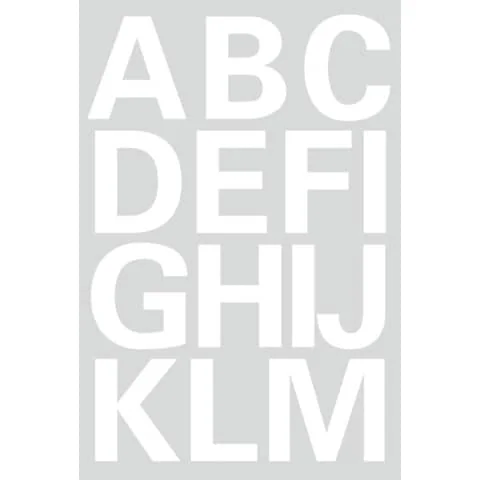 HERMA Buchstaben-Sticker A-Z, Folie weiß, 25 mm (EAN: 4008705041690)