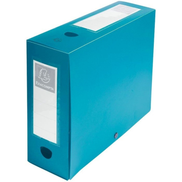 EXACOMPTA Archivbox mit Druckknopf, PP, 100 mm, grün (EAN: 3130630599333)