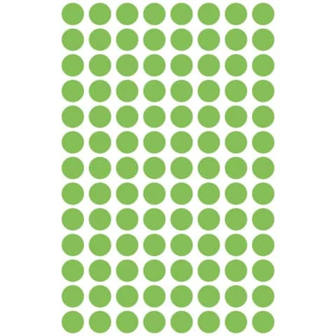 AVERY Zweckform Markierungspunkte, Durchmesser 8 mm, leuchtgrün (EAN: 4004182031797)