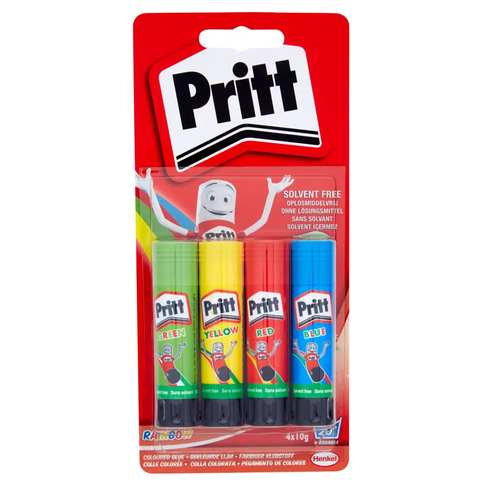 Pritt Klebestift Fun Colors, 4er Blisterkarte (EAN: 5010305204138)