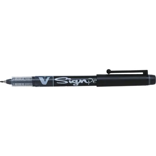 PILOT Faserschreiber V Sign Pen, schwarz,Strichstärke: 0,6mm (EAN: 4902505134654)