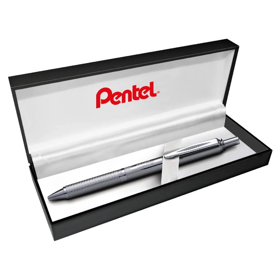 Pentel Gel-Tintenroller EnerGel Sterling BL407, silber (EAN: 4016284332993)